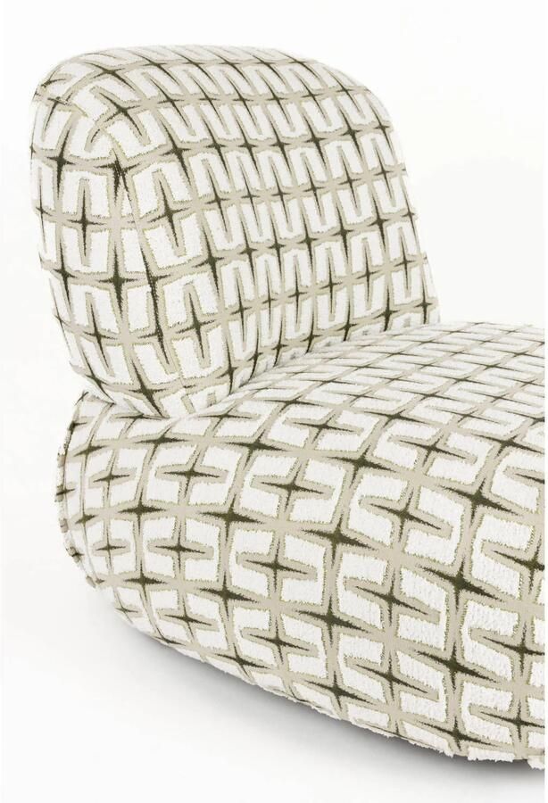 Bold Monkey Ritz Fauteuil Beige Groen Ritz Fauteuil Beige Groen - Foto 4