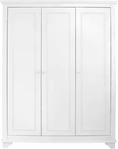 Bopita 3-deurs kledingkast Charlotte wit