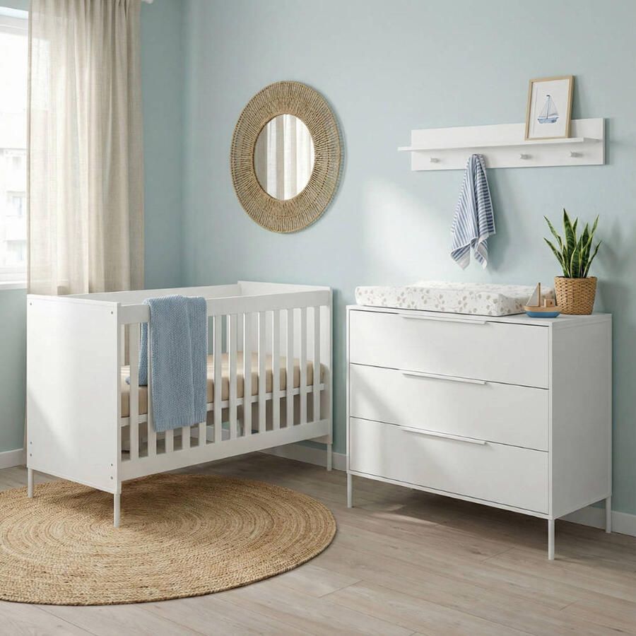Born Lucky Babykamer Santiago Wit 2-Delig - Foto 2