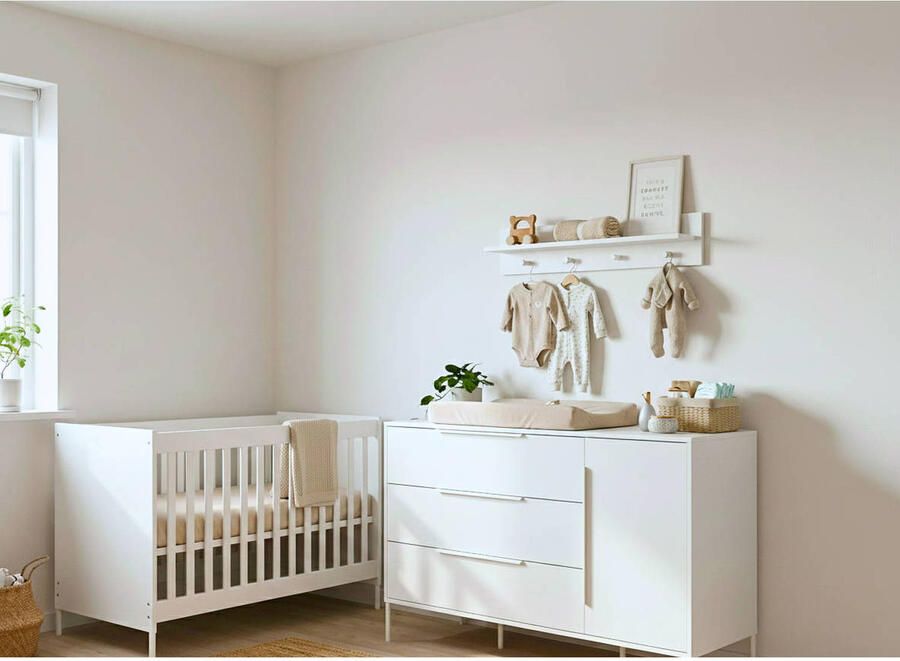Born Lucky Babykamer Santiago Wit XL 2-Delig - Foto 3