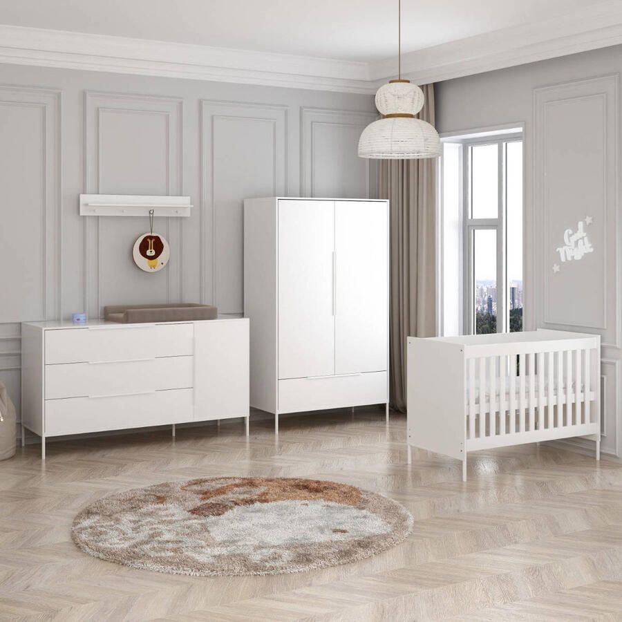 Born Lucky Babykamer Santiago Wit XL 3-Delig