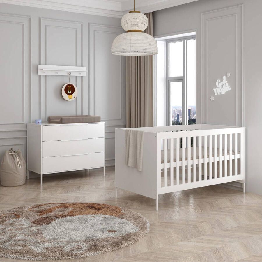 Born Lucky Meegroei Babykamer Santiago Wit 2-Delig - Foto 2