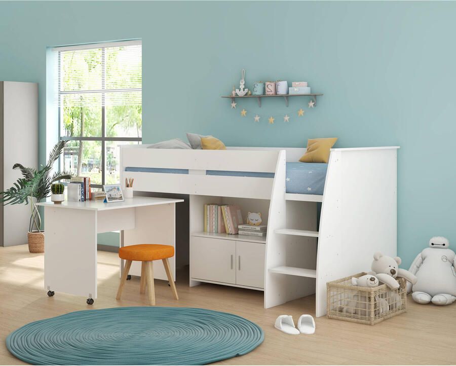 Cabino baby half hoogslaper Beau (90x200 cm)