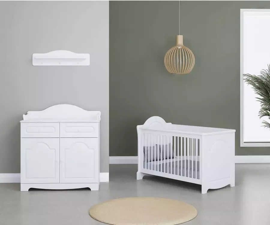 Cabino Babykamer Ohio 2 Delig Wit - Foto 1