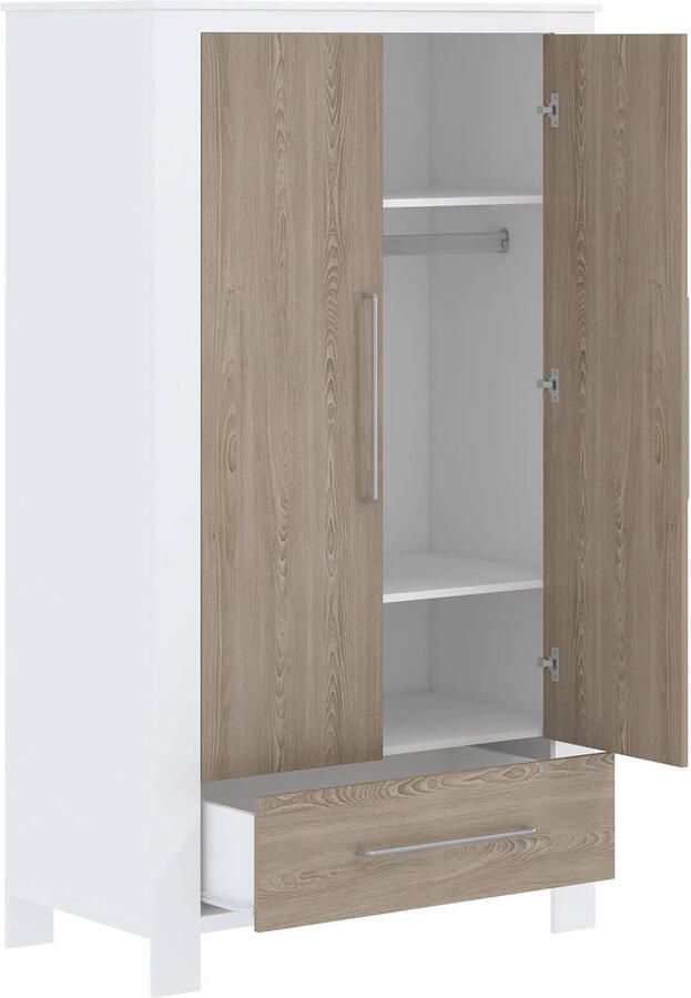 Cabino Baby Kledingkast Garderobekast Noël Wit Eiken