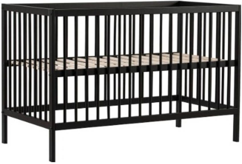 Cabino Baby Bed Mees Zwart 60 x 120 cm