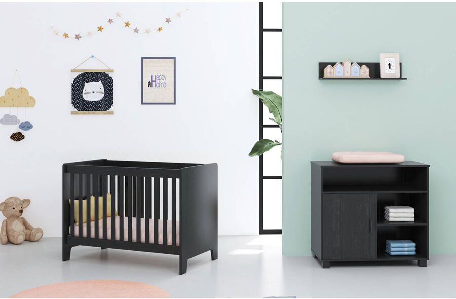 Cabino Baby Bed Zoe Zwart - Foto 2