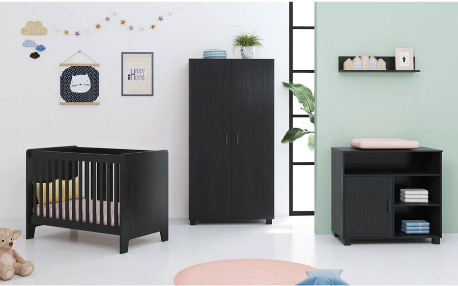 Cabino Baby Bed Zoe Zwart