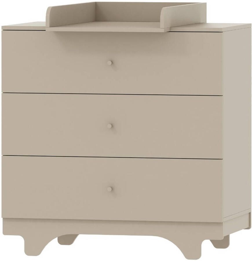 Cabino Babykamer Clay 2 Delig Baby Bed Mees + Commode Rome