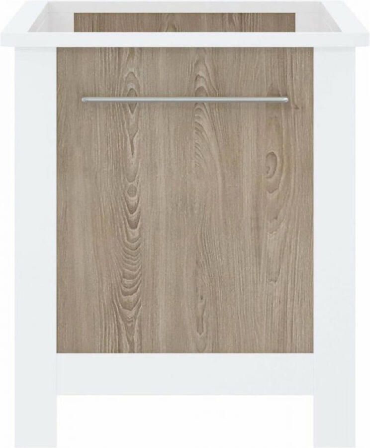 Cabino Babykamer Noël 2 delig Babybed & Commode Verstelbare bodem Wit Eiken