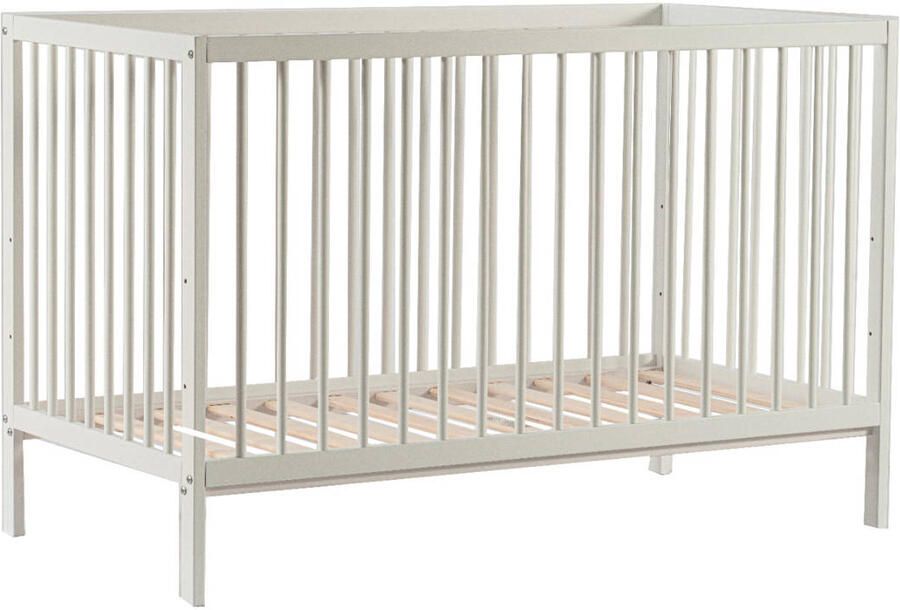 Cabino Babykamer Wit 2 Delig Baby Bed Mees + Commode Mila - Foto 2