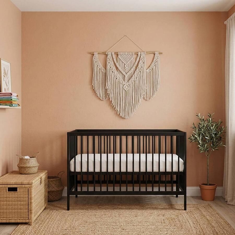 Cabino Born Lucky Baby Bed Mees Zwart 60 x 120 cm - Foto 2