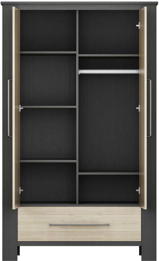 Cabino Kledingkast Zwart Oxford - Foto 2