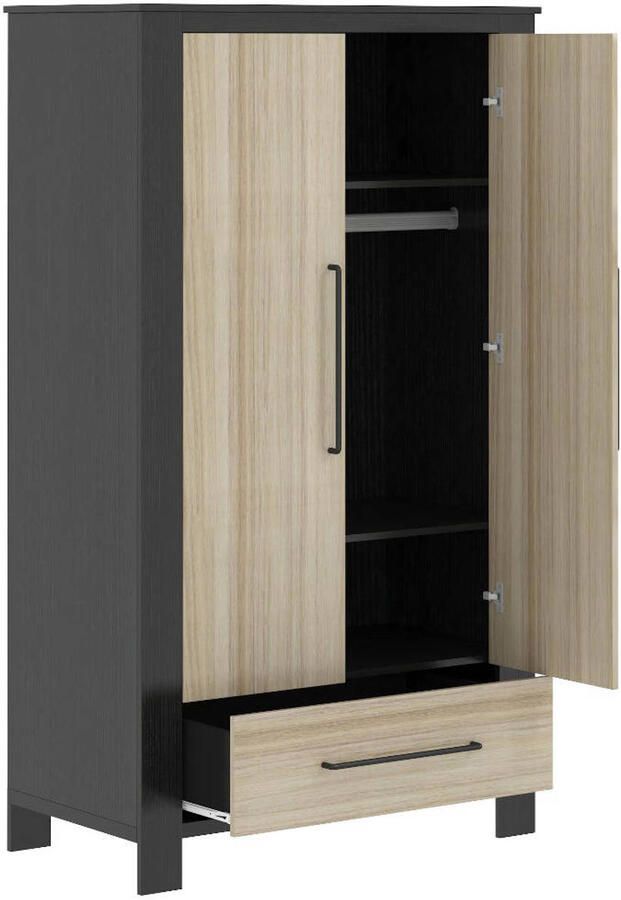 Cabino Kledingkast Zwart Oxford