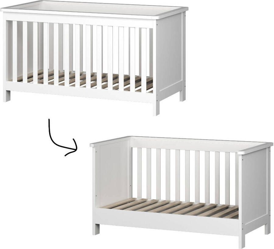 Cabino meegroei babykamer Bretagne Wit (2-delig)