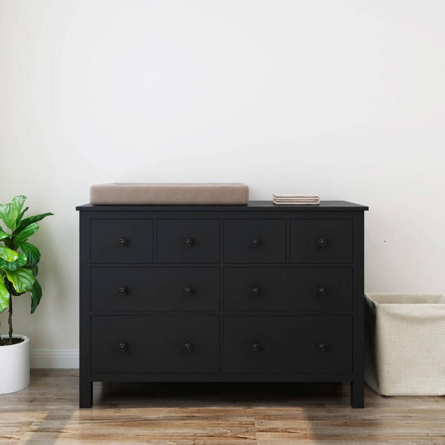 Cabino meegroei babykamer Bretagne Zwart (2-delig)