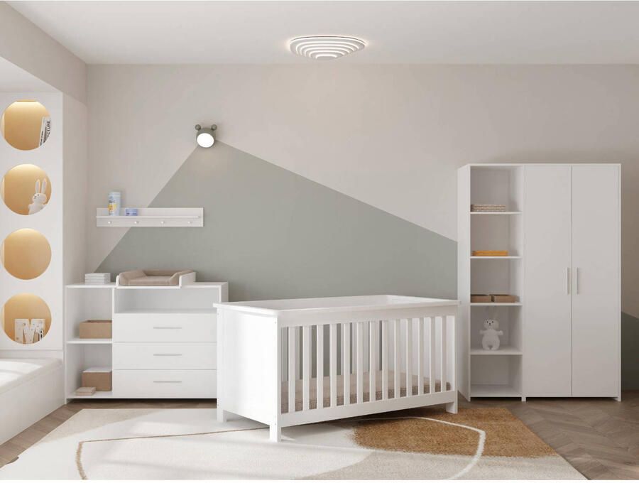 Cabino Meegroei Babykamer Luuk Wit (3-delig) - Foto 2