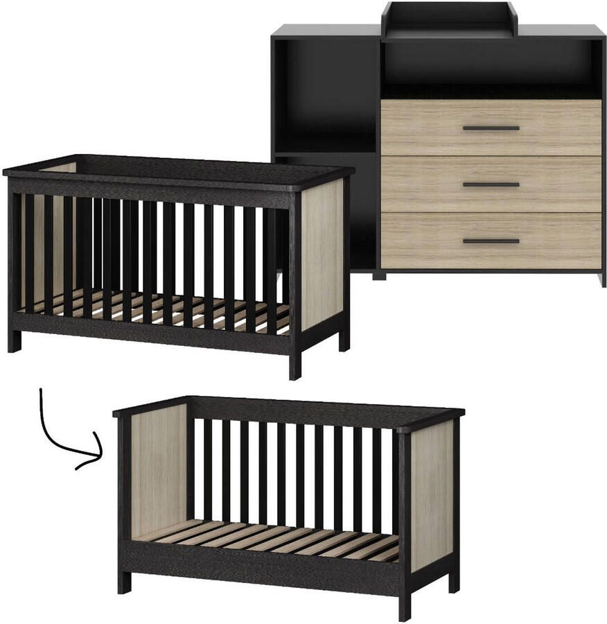 Cabino meegroei babykamer Reno (2-delig)