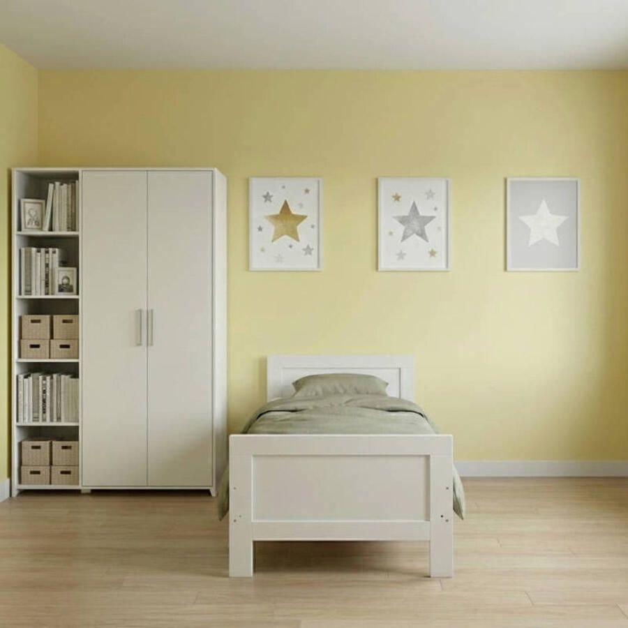 Born Lucky Tienerkamer Noel Wit 2 Delig met Lars Kledingkast Wit