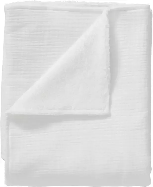 Cottonbaby baby wiegdeken soft 75x90 cm wit