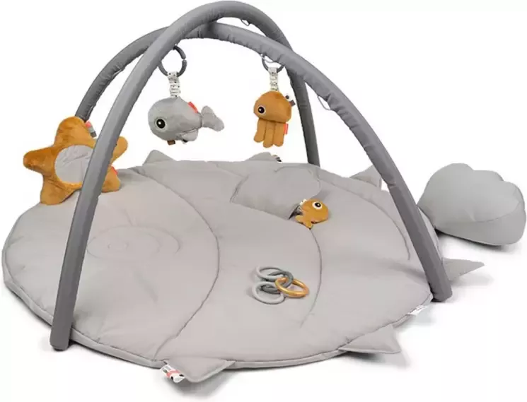 Done by Deer Babygym Activity Play mat Sea friends Grey