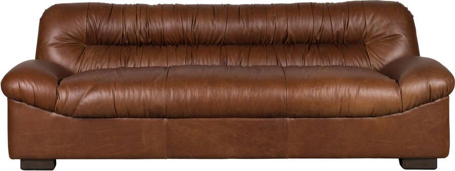 Dutchbone Douglas 3-zitsbank Leer Chocolade Bruin - Foto 3