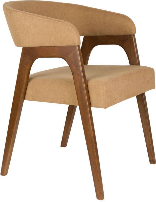 Dutchbone Adamello Eetkamerstoelen Beige Set van 2 - Foto 4