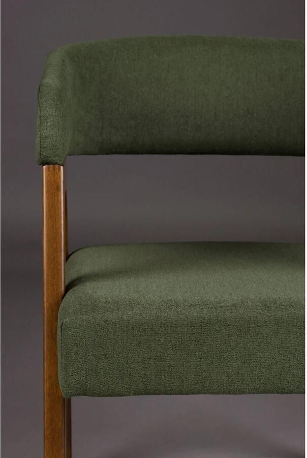 Dutchbone Adamello Eetkamerstoelen Groen Set van 2 - Foto 3