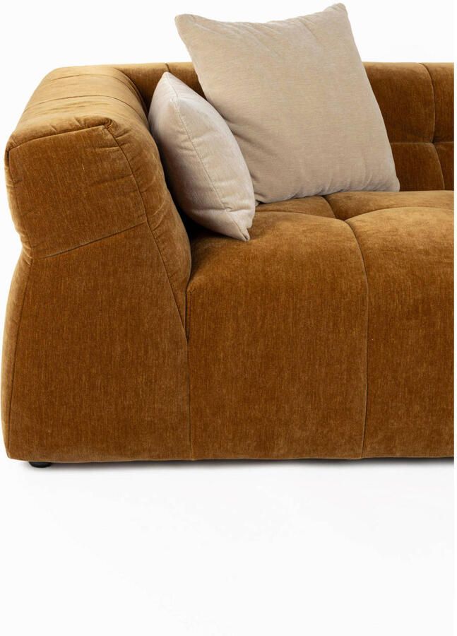 Dutchbone Hodge 4 5-Zitsbank Okergeel Bruin