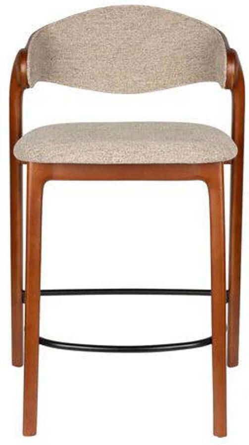 Dutchbone barkruk babington (set van 2) Babington Counter Barkruk 65 cm Walnoot Set van 2 - Foto 2