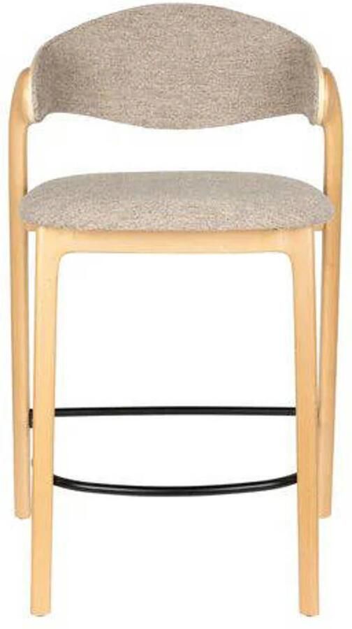 Dutchbone Babington Barkrukken rugleuning 66 cm Naturel Set van 2 - Foto 2