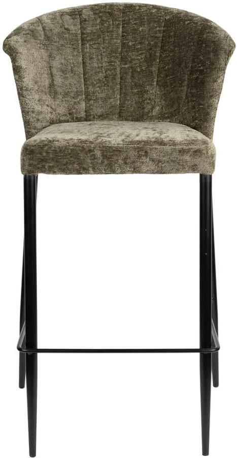 Dutchbone Georgia Barkrukken rugleuning 73 cm Groen Set van 2 - Foto 4