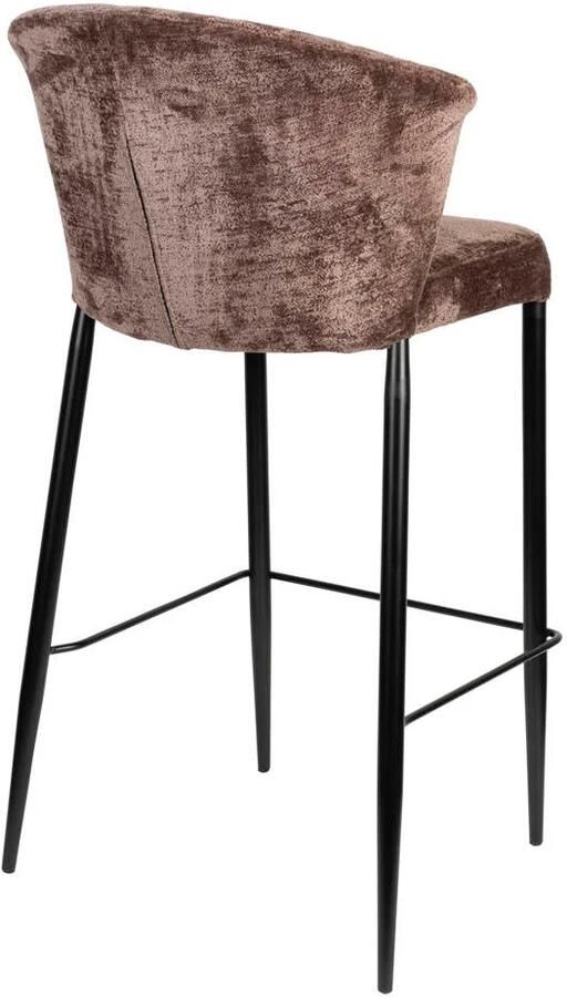 Dutchbone Georgia Barkrukken rugleuning 73 cm Paars Set van 2 - Foto 3