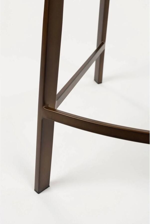 Dutchbone barkrukken Franky zithoogte 80 cm cognac (set van 2) - Foto 3