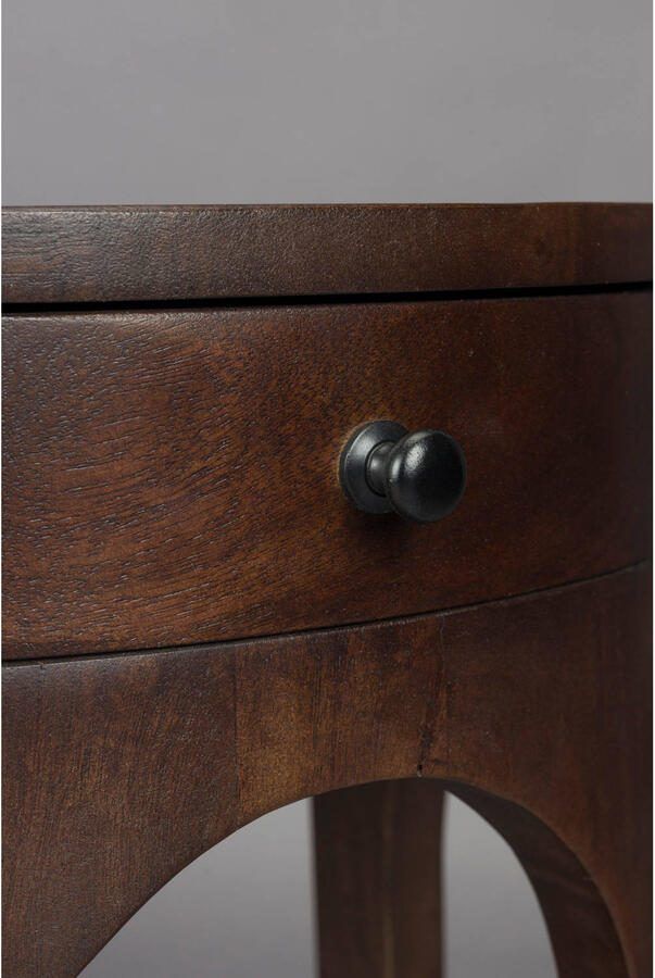 Dutchbone Bijzettafel Nachtkastje Belvedere Mangohout 40 x 30cm Bruin - Foto 4