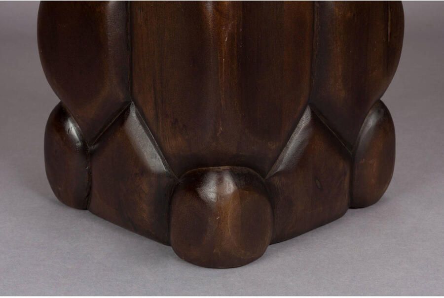 Dutchbone Krukje Bijzettafel Brooklyn Mangohout 30 x 30cm Bruin - Foto 2