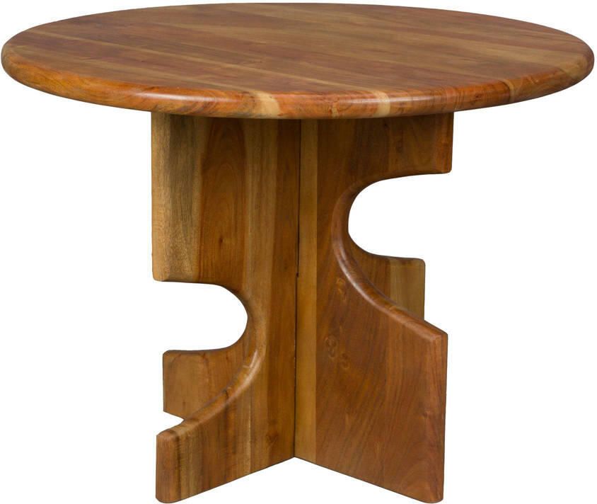 Dutchbone Ronde Bijzettafel Morgan Acaciahout 60cm Bruin - Foto 4