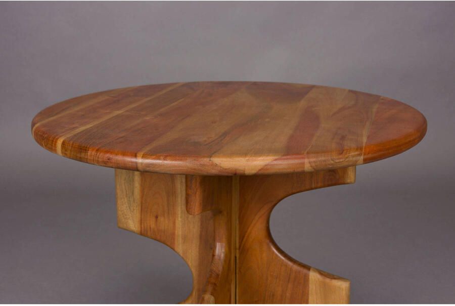 Dutchbone Ronde Bijzettafel Morgan Acaciahout 60cm Bruin - Foto 2