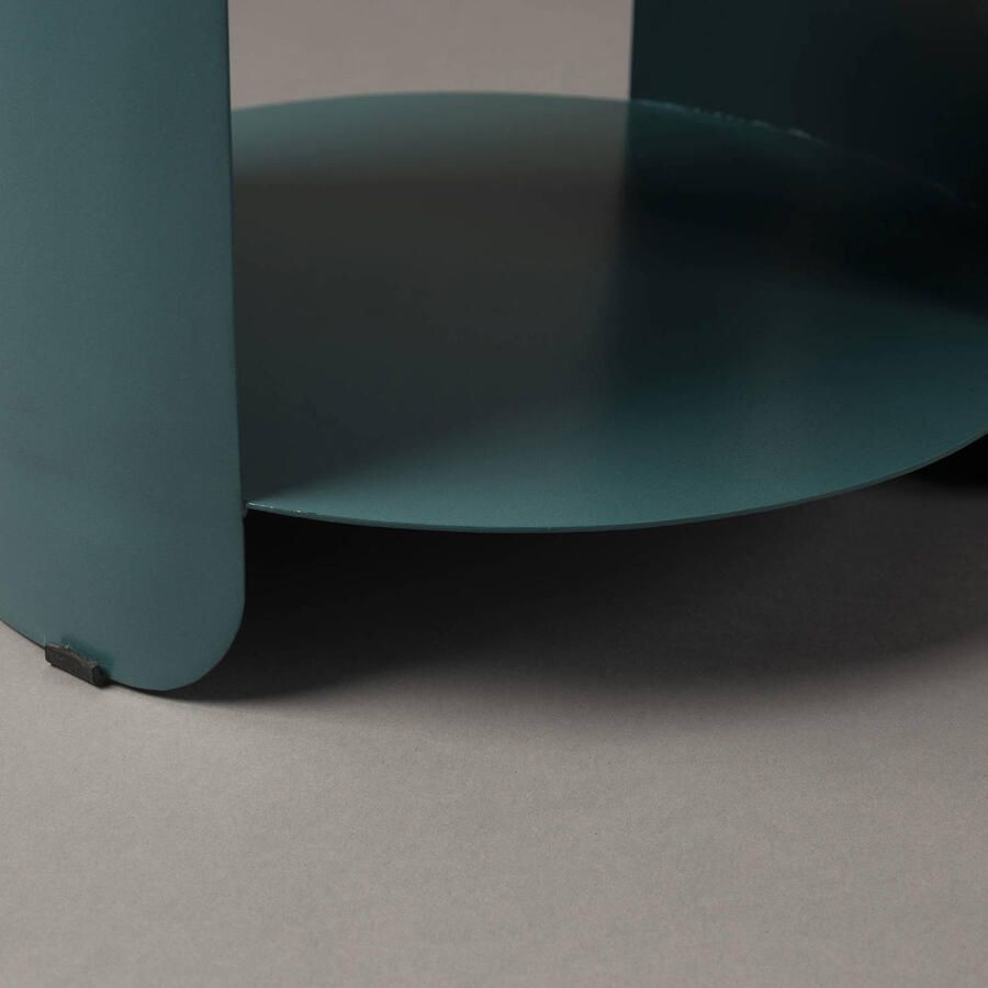 Dutchbone Navagio Bijzettafel Rond 31 cm Metaal Blauw