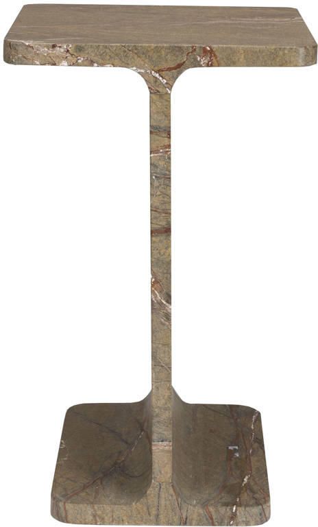 Dutchbone Bijzettafel Satpura Marmer 31 x 31cm Bruin Vierkant - Foto 3