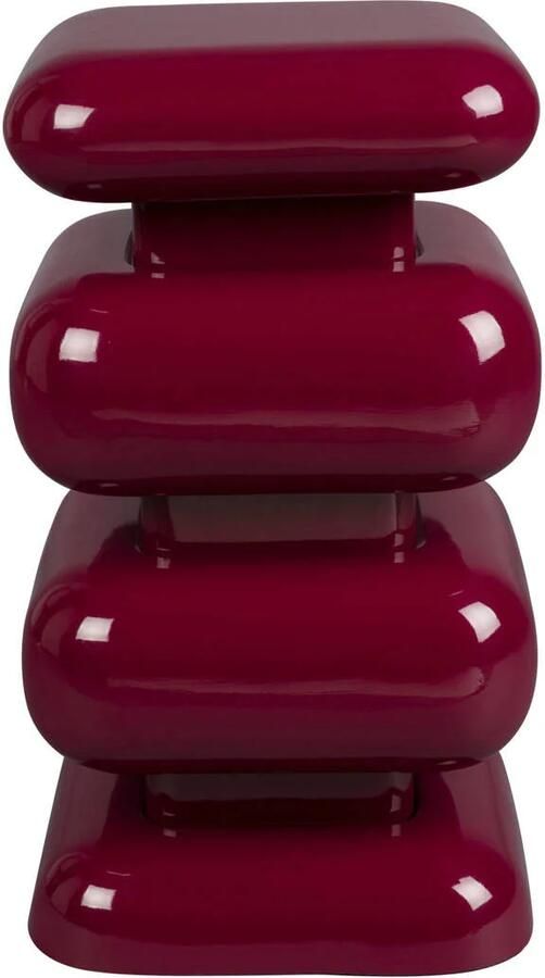 Dutchbone Stubby Bijzettafel Bordeauxrood Rood - Foto 2