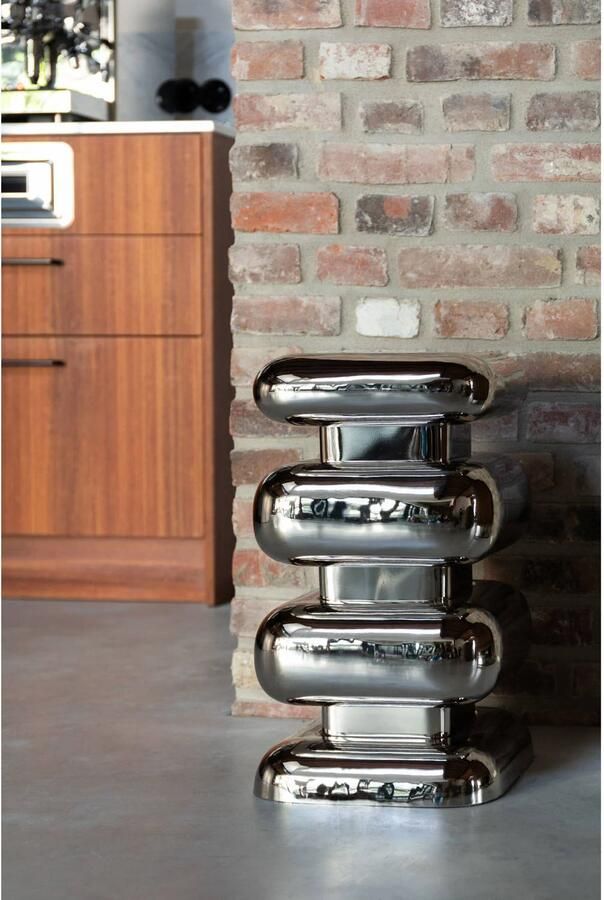 Dutchbone Stubby Bijzettafel Chroom Zilver - Foto 4
