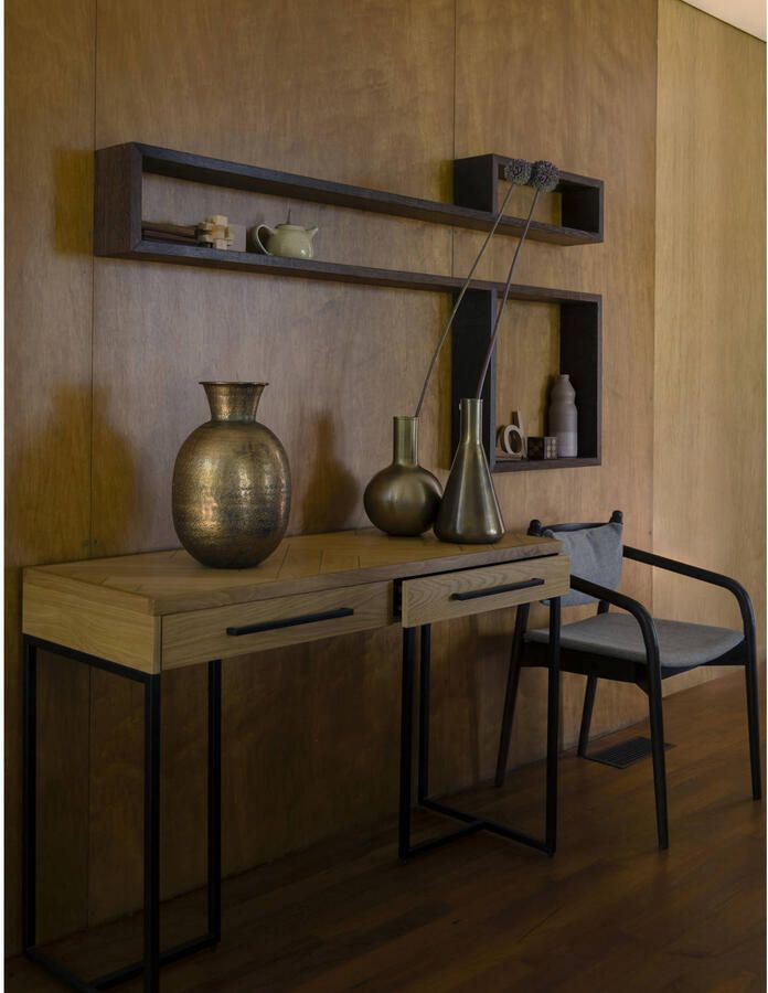 Dutchbone Class Consoletafel Wandtafel Eikenhout Bruin} - Foto 3