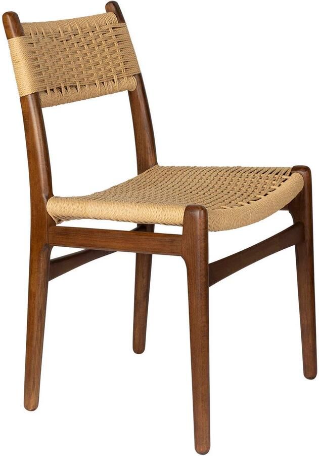 Dutchbone Cecile Eetkamerstoelen Hout in Walnoot kleur Set van 2 - Foto 2