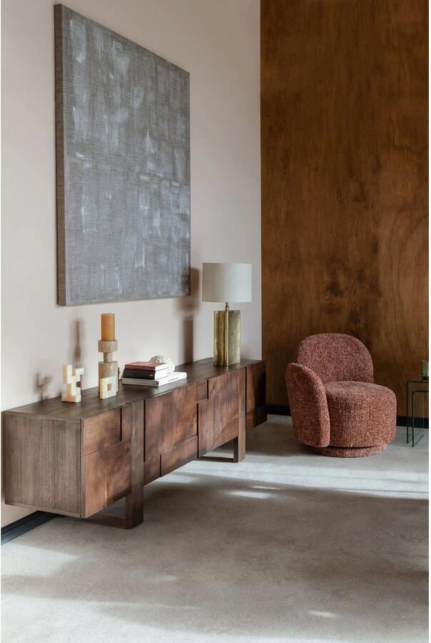 Dutchbone Bruneau Dressoir Walnoot Bruin - Foto 3