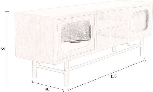 Dutchbone TV-Meubel Caroun Bamboe 150cm Bruin - Foto 2