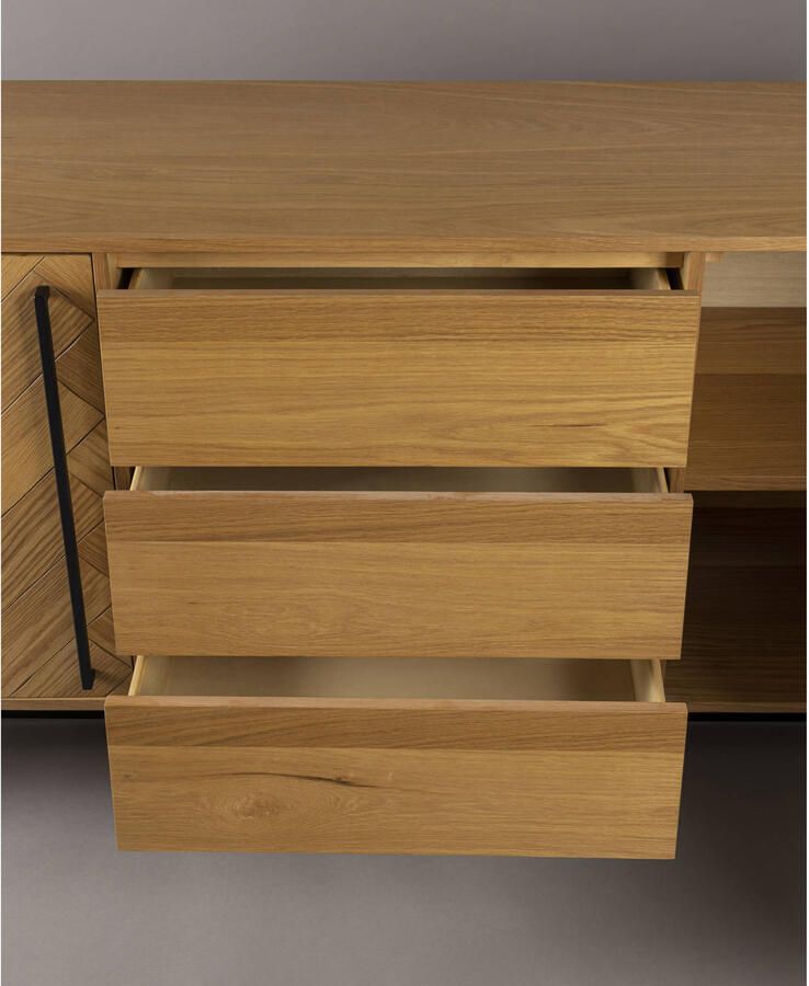 Dutchbone Class Dressoir Hoog Eikenhout Bruin - Foto 2