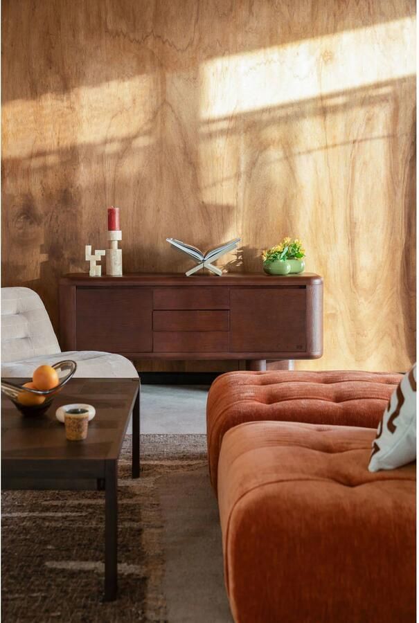 Dutchbone Herman Dressoir Hout Walnoot Kleur Bruin - Foto 4