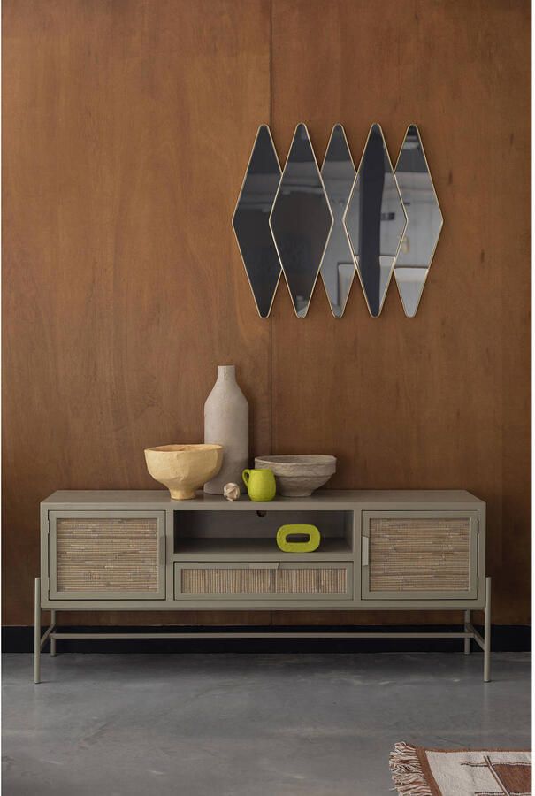 Dutchbone TV-meubel Yasu Rattan 148cm Beige