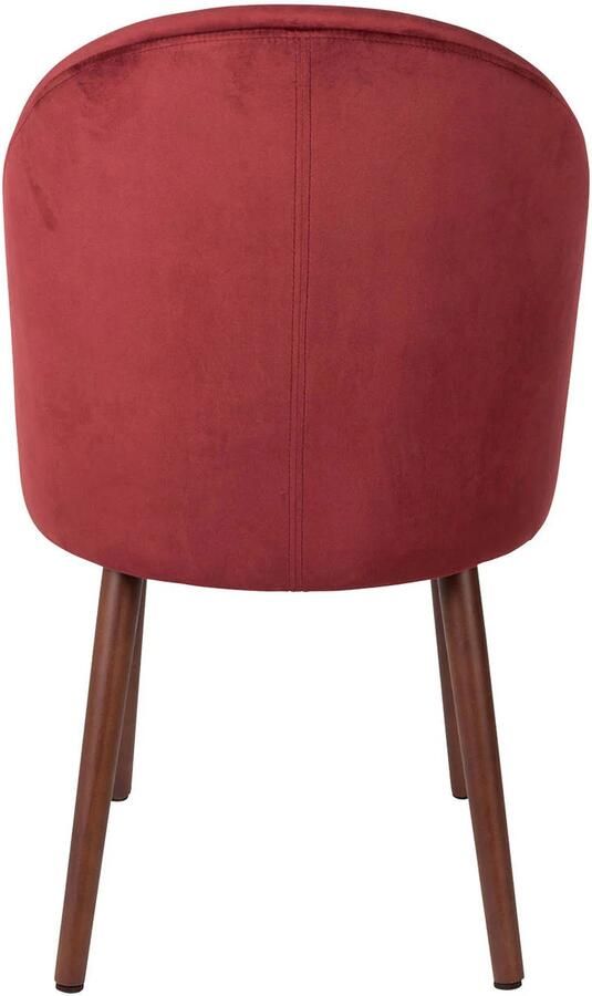 Dutchbone Barbara Eetkamerstoelen Rood Set van 2 - Foto 3